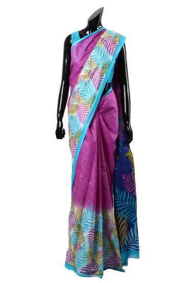 Tropical Print Sari
